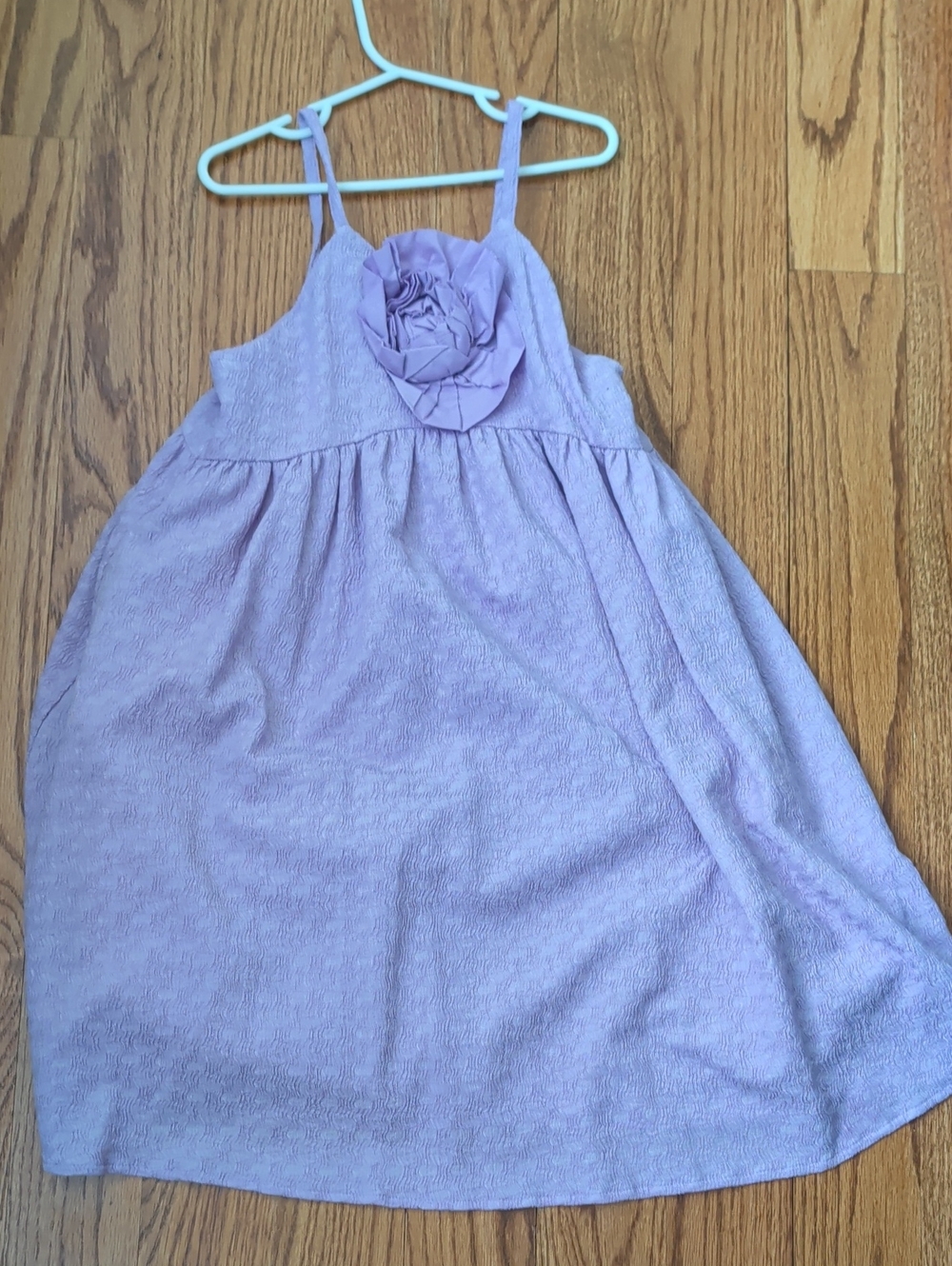 Girls' Lavender Floral Applique Sundress